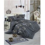 Home collection - parure de lit - 1 housse de couette 220x240 cm + 2 taies d'oreiller 60x60 cm - 65% ...