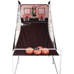 Home deco kids - jeux de basket ball avec 4 ballons + 1 pompe - marron - 200 x 207 x 110 cm - livraison ...