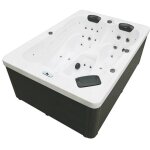Jacuzzi d'extrieur avec escalier et couverture thermique sunset - 220 x 156 cm pour 3 personnes equipement ...