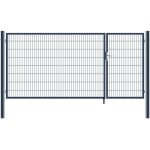 Home deluxe - portail de jardin � double battant aditus couleur : anthracite, dimension : 160 x 350 cm ...