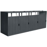 Home deluxe - coffre  dchets  trois portes cubo - 4x 240l quantit 4