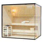 Home deluxe - sauna traditionnel shadow xl - 200 x 150 cm pour 5 personnes
