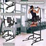 Home fitness code - barre de traction chaise romaine - power tower - pull up ajustable - multifonctions ...