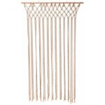 Wurko - rideau de porte, 90 x 180 cm, macram sur b�ton de bois