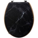 5five simply smart - abattant wc l�a noir en bois - 5five