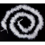 Boa ou guirlande en plumes blanc 2 m