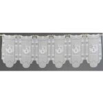 Brise bise en batiste fine brodée gris clair 30x45 cm Brise bise en batiste fine brodée gris clair 30x45 cm