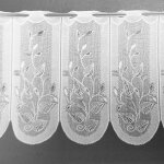 Brise bise � feuillages blanc 30x45 cm