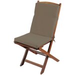 Coussin de chaise ext�rieur assise et dossier beige 40x90 cm