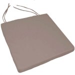 Galette de chaise ext�rieur imperm�able et d�houssable beige 40x40 cm