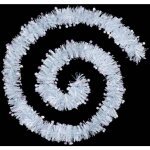 Guirlande de nol large 10 cm avec toiles laser blanc longueur 2 mtres - feeric christmas