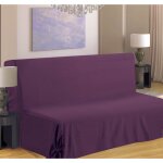 Housse de clic - clac à nouettes violet prune 140x200 cm Housse de clic - clac à nouettes violet prune 140x200 cm