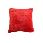 Housse de coussin douceur rouge 40x40 cm