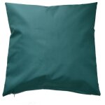Housse de coussin extrieur avec zip bleu paon 45x45 cm