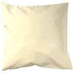 Housse de coussin extérieur avec zip ecru 45x45 cm Housse de coussin extérieur avec zip ecru 45x45 cm