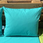 Housse de coussin ext�rieur turquoise 50x60 cm