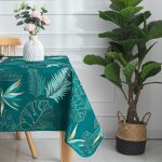 Nappe polyester 140x240cm vahina paon sur cintre - access deco