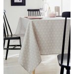 Nappe rectangulaire 'scandinave' beige 150x300 cm Nappe rectangulaire 'scandinave' beige 150x300 cm