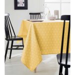 Homemaison - nappe rectangulaire 'scandinave' jaune tournesol 150x350 cm