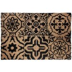 Paillasson aux impressions m�diterran�ennes noir 40x60 cm