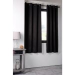 Rideau occultant uni 210gr / m2 noir 135x180 cm