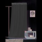 Rideau uni avec galon fronceur gris clair 145x240 cm