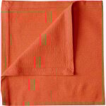 Serviette de table unie et color�e orange 40x40 cm