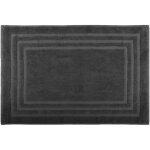 Tapis de bain en coton bio gris anthracite 45x70 cm