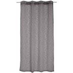 Voilage tamisant  l'aspect lin noir 140x240 cm
