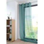 Homemaison - voilage uni et l�ger vert emeraude 135x260 cm