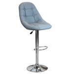 Magazzini cosma - tabouret en acier et barre intérieure éco - cuir avec hauteur réglable en argent rond ... Magazzini cosma - tabouret en acier et barre intérieure éco - cuir avec hauteur réglable en argent rond ...