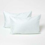 Homescapes lot de 2 taies d'oreiller enfant en coton �gyptien 330 fils bleu, 40 x 60 cm