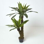 Homescapes - arbre artificiel fougre nid d'oiseau en pot, 120 cm