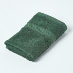 Carré éponge 100% coton vert foncé, 30 x 30 cm - homescapes Carré éponge 100% coton vert foncé, 30 x 30 cm - homescapes