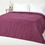 Homescapes couvre - lit matelass� bicolore & r�versible en coton - violet & lavande - 150 x 200 cm