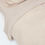 Homescapes - drap plat en lin lav� beige ? 240 x 275 cm