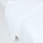 Homescapes drap plat en lin lavé blanc ? 270 x 300 cm Homescapes drap plat en lin lavé blanc ? 270 x 300 cm