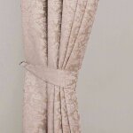 Embrasses � rideaux caf� au lait - jacquard - lot de 2 - homescapes