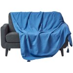 Homescapes - jet de lit ou de canap - rajput - bleu - 225 x 255 cm