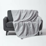 Homescapes - jet de lit ou de canap ? rajput tiss main ? gris clair ? 225cm x 255cm