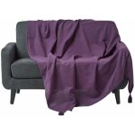 Homescapes jet� de lit ou de canap� - rajput - violet - 255 x 360 cm