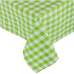 Homescapes nappe de table à grands carreaux vichy en coton vert, 137 x 137 cm Homescapes nappe de table à grands carreaux vichy en coton vert, 137 x 137 cm