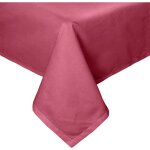 Homescapes nappe de table rectangulaire en coton unie prune - 178 x 300 cm Homescapes nappe de table rectangulaire en coton unie prune - 178 x 300 cm