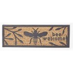 Paillasson coco et caoutchouc motif abeilles, 75 cm - homescapes Paillasson coco et caoutchouc motif abeilles, 75 cm - homescapes