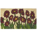 Homescapes - paillasson jardin floral en fibre naturelle de coco