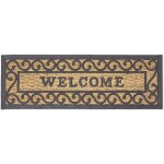 Homescapes - paillasson welcome en fibres de coco et caoutchouc, 75 x 25 cm