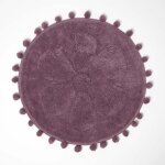 Homescapes tapis de bain rond rose fleur tuft�e, 60 cm
