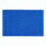 Tapis de bain uni 100% coton turc bleu roi - homescapes