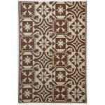 Tapis d'ext�rieur r�versible terrasse homescapes tapis de jardin marron 182x12