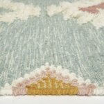 Homescapes - tapis kilim en laine bleu tenali, 120 x 170 cm